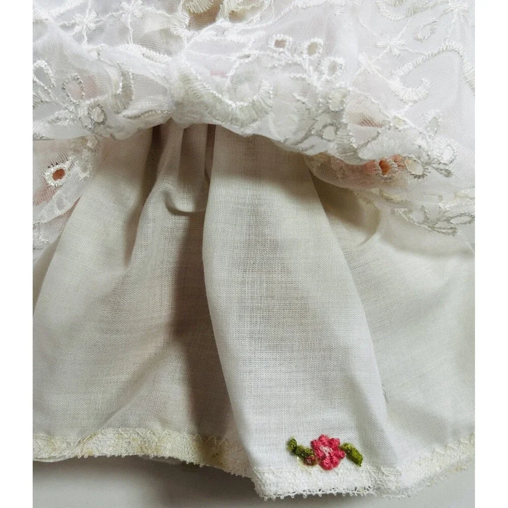 Doll8” Hard Plastic Sleepy Eyes Original Christening Outfit MCM 1950’s Hong Kong
